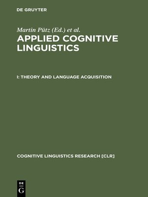 cover image of Theory and Language Acquisition